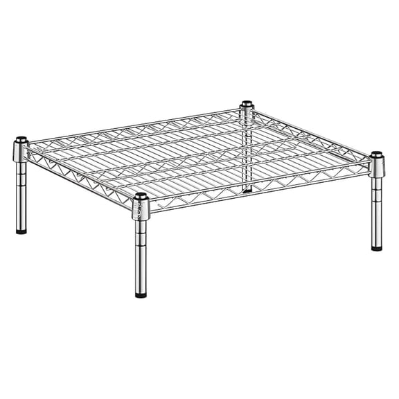 21" x 24" x 8" Wire Storage Shelf, Dunnage Rack, 1 Tier Small Shelf