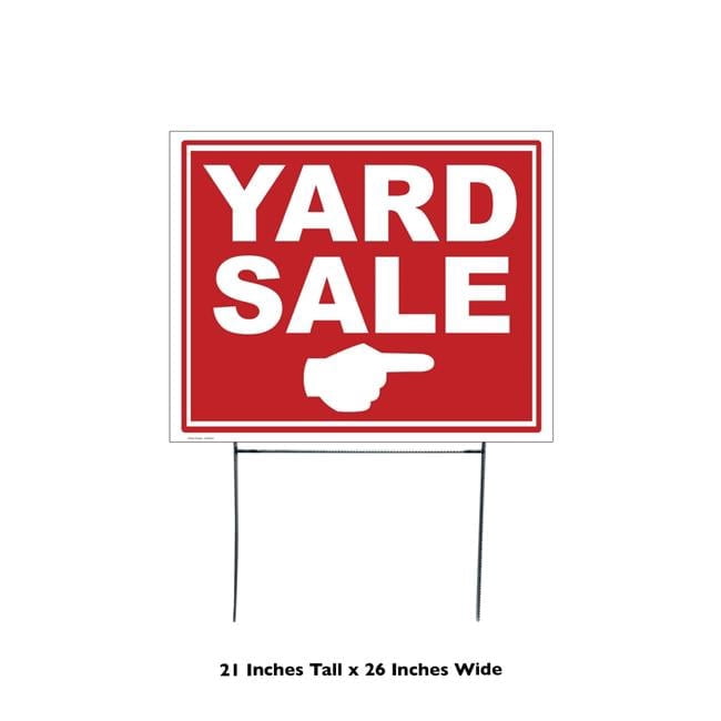 21 x 26 in. Yard Sale Right Yard Sign