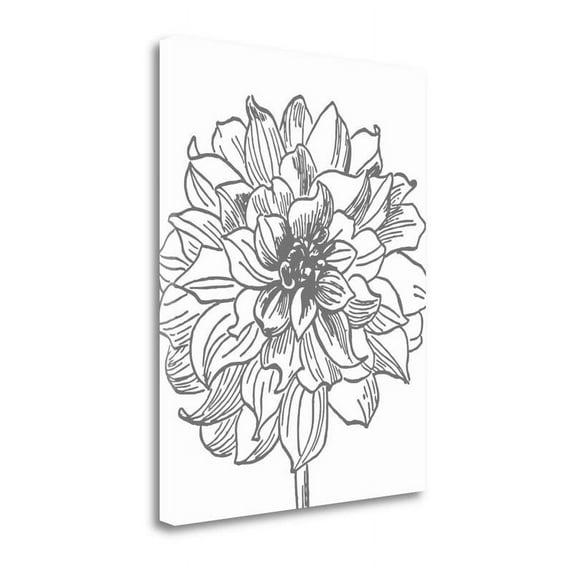21 x 28 Florette III by Sabine Berg- Wall Art Print on Canvas Fabric Multi-Color