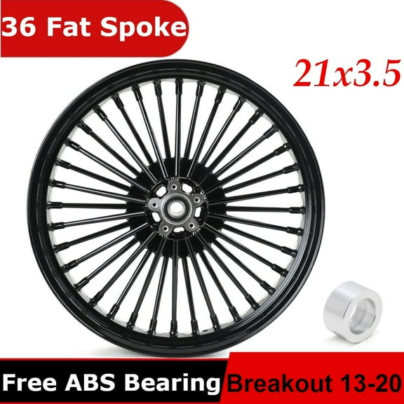 21" x 3.5" Fat Spoke Front Wheel Rim for Harley Touring Street Glide Road King 09-20