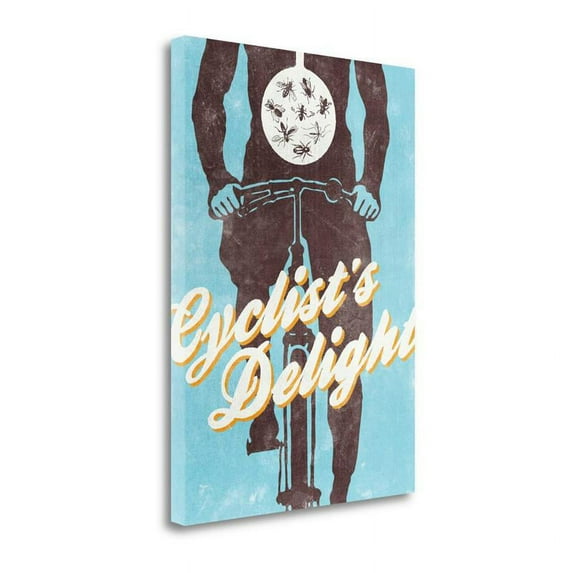 21" x 30" Cyclists Delight By Hannes Beer - Print on Canvas Fabric Multi-Color
