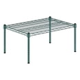 thumbnail image 1 of 21" x 30" x 14" Green Epoxy Wire Storage Shelf, Dunnage Rack, 1 Tier Small Shelf, 1 of 1