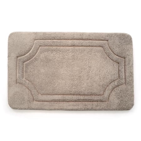 21 x 34 in. Luxurious Memory Foam Bath Mat with Water Shield Technology - Atmosphere Taupe