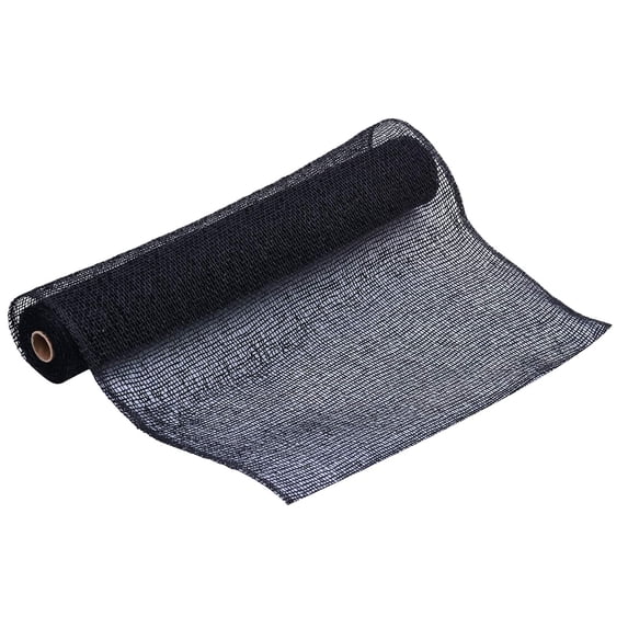 Celebrate It 21" x 5yd. Black Poly Burlap Mesh