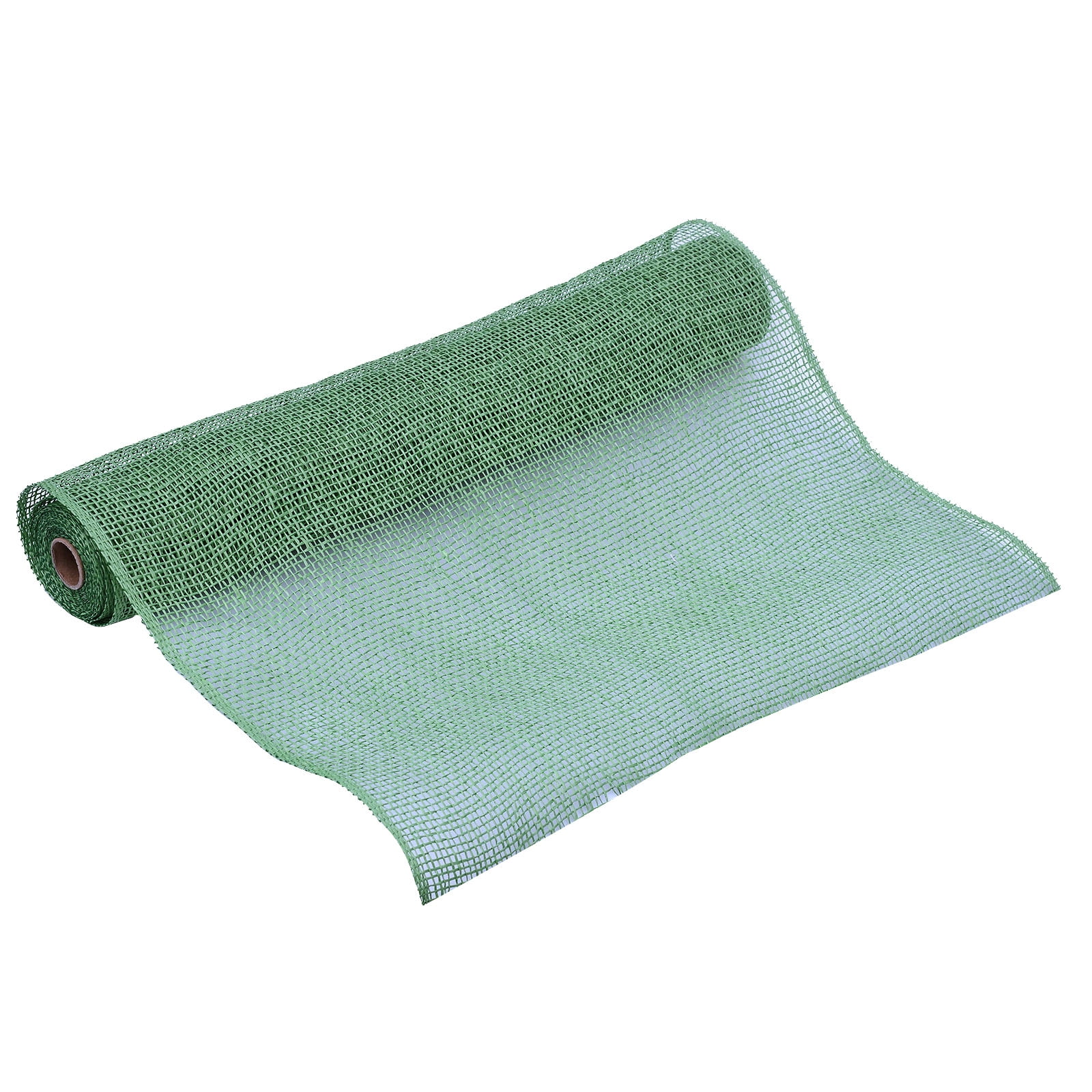21" Green Poly Burlap Mesh Roll for DIY Projects