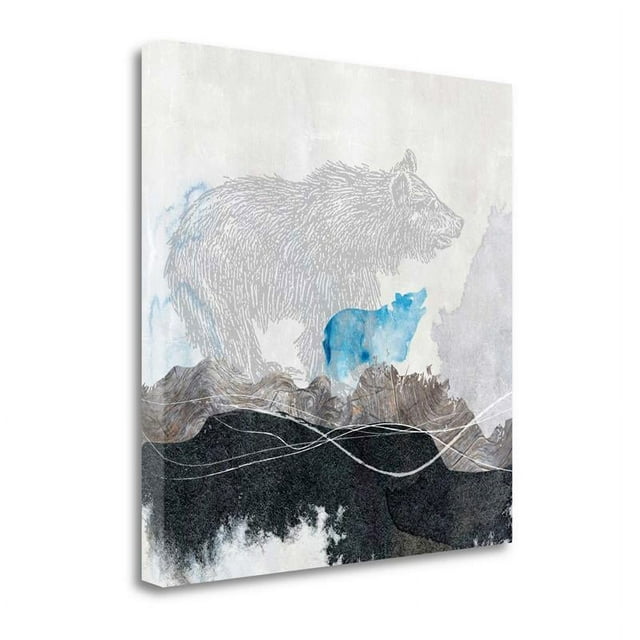 21"x21" Bear 1 by Louis Duncan-He - Wall Art Print on Canvas Fabric Multi-Color