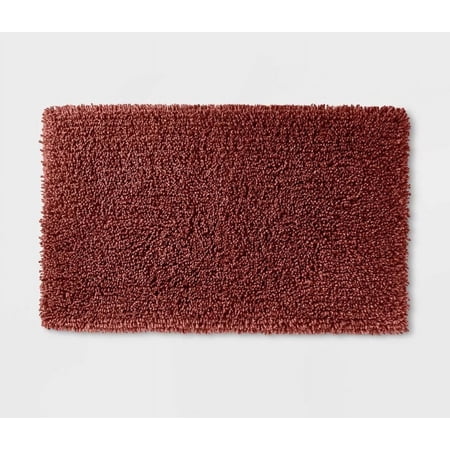 21"x34" Mlange Looped Bath Rug Clay - Casaluna