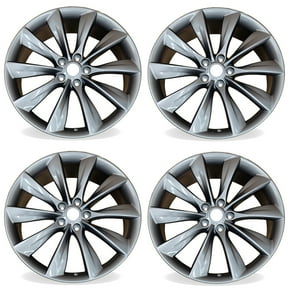 21" x8.5" Set of 4 Charcoal Front or Rear Alloy Wheels For Tesla Model S 2012-2017 OEM Design Replacement Rim 98727 6005868