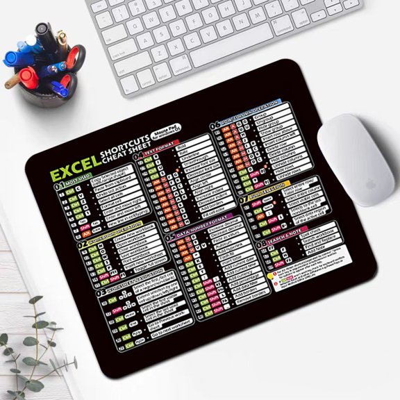 210*260mm dirt-resistant shortcut key gaming and office mouse pad - high-performance anti-slip design