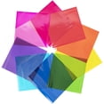 thumbnail image 1 of 210 Pcs Cello Sheets 8 x 8 in (10 Assorted Colors) - Colored Cellophane Sheets by Fiesta Wraps, 1 of 7