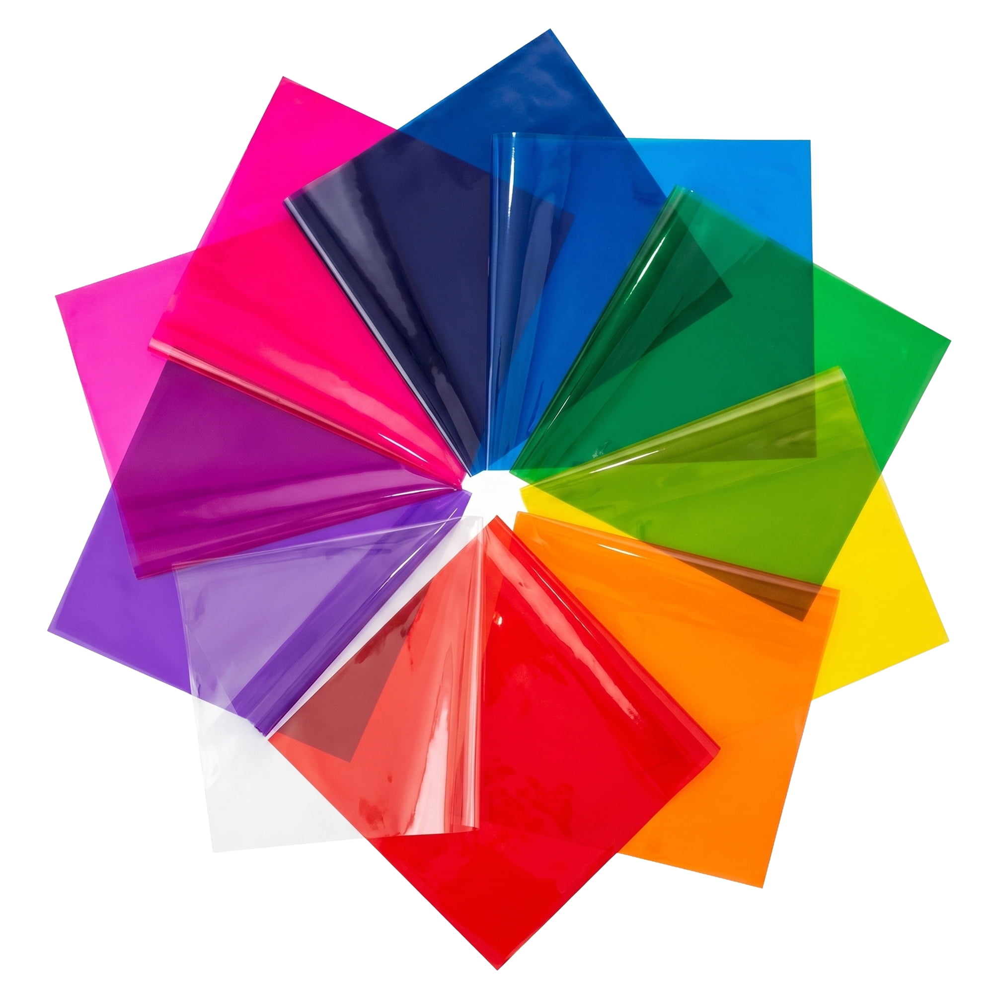 Cellphane Paper Fiesta Wraps 210 Pcs Colored Cellophane Sheets 8x8 in - Walmart.com