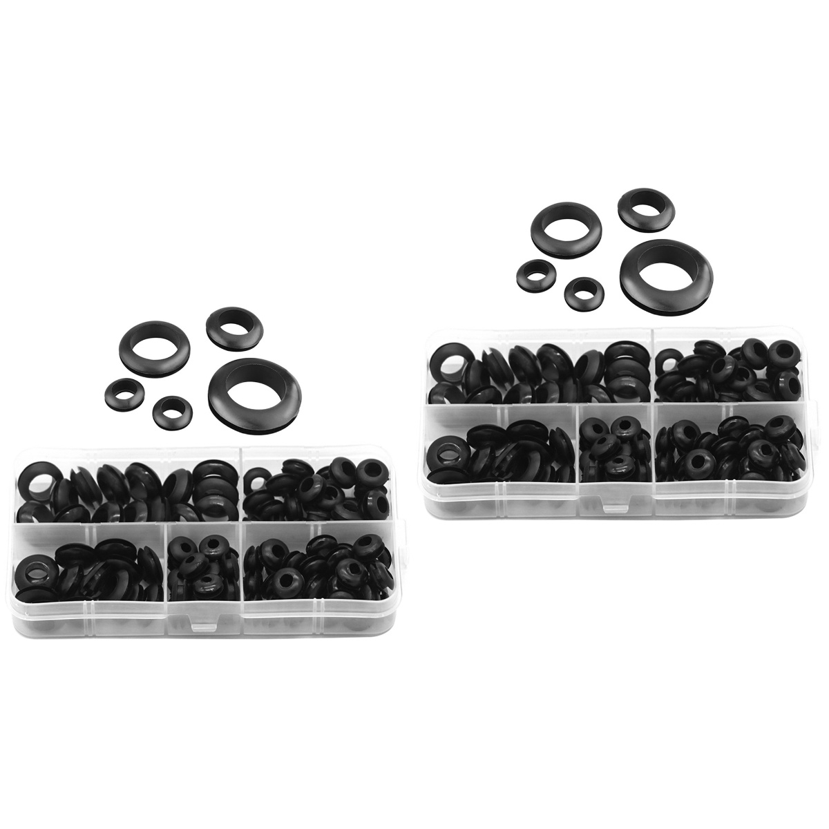 210 Pcs Wire Rubber Grommet Washers Rubber Grommets Cable Grommet Gasket for Plumbing
