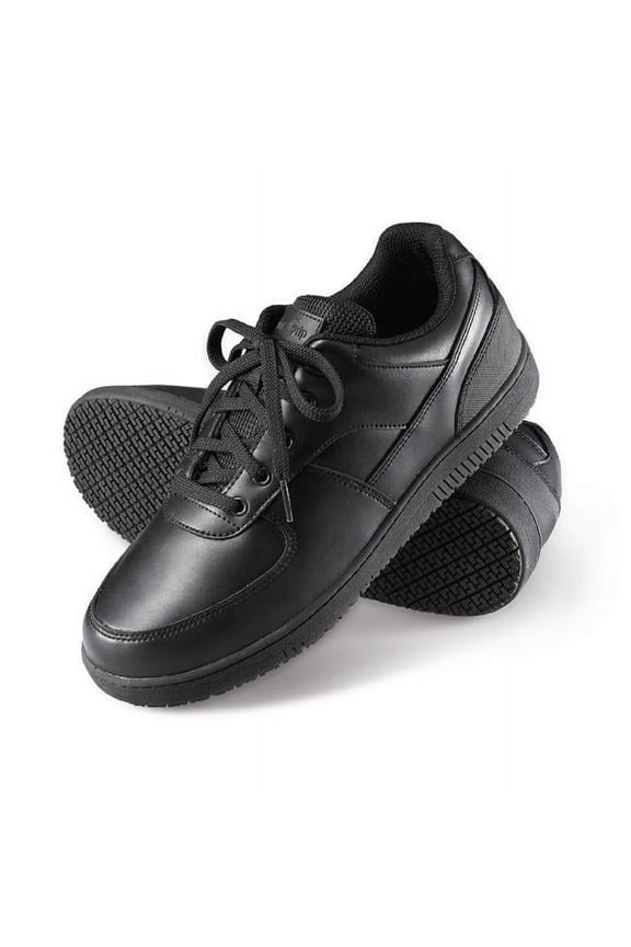 210 Womens Slip-Resistant Athletic Work Shoes Wide Black