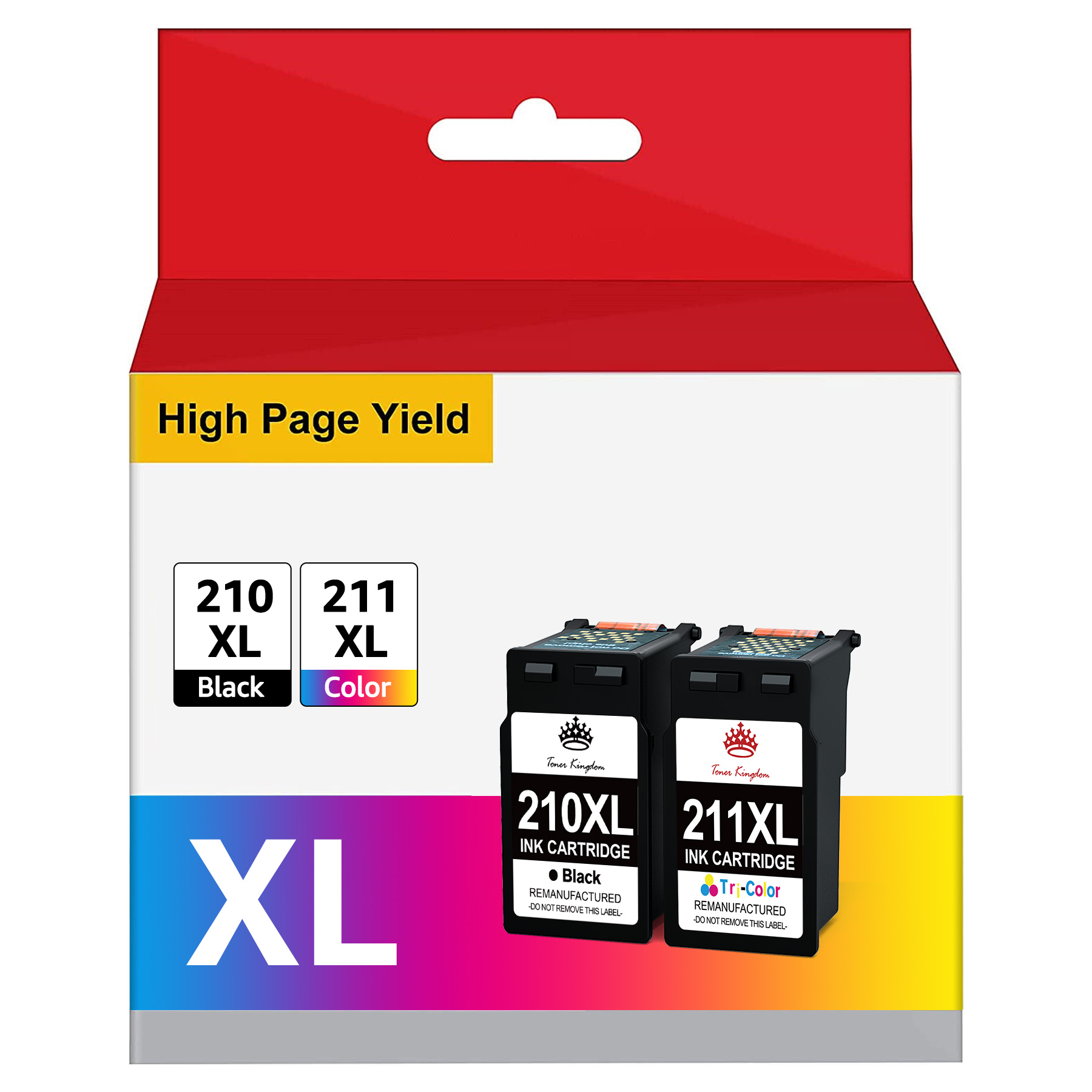 210 XL and 211 XL Ink Cartridges Replacement for Canon Printer Ink 210