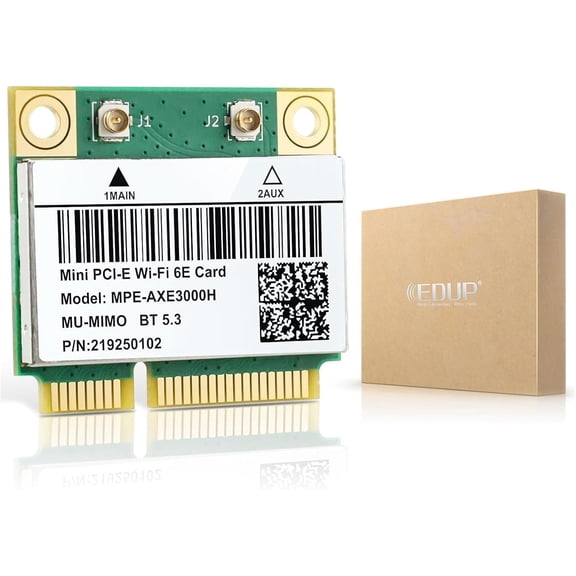 210 card, -6 laptop wireless network card interface, tri-band wireless module suitable for laptop computers, 802.11 adapter with Bluetooth 5.3,-, supports 11/10(64)/