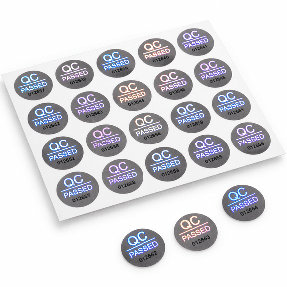 2100 Tamper Proof Hologram Security Labels with Serial Numbers