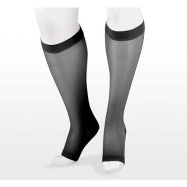 2101 Naturally Sheer Open Toe Knee Highs - 20-30 mmHg Short 2101AD-P