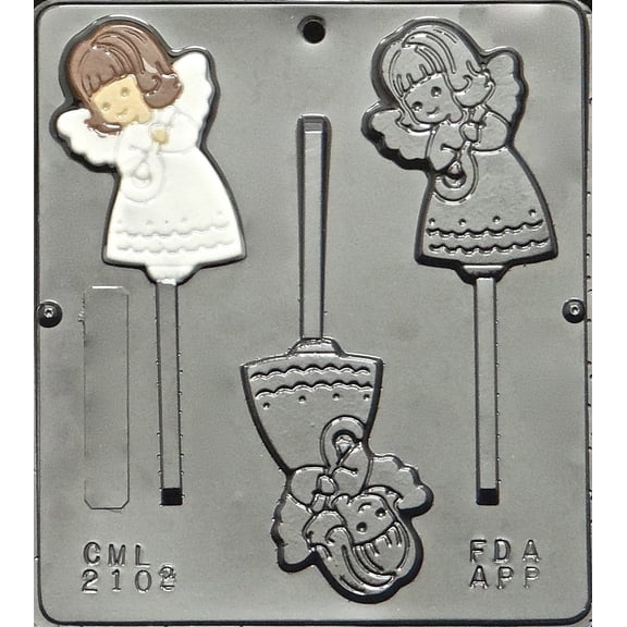 2102 Angel Lollipop Chocolate Candy Mold
