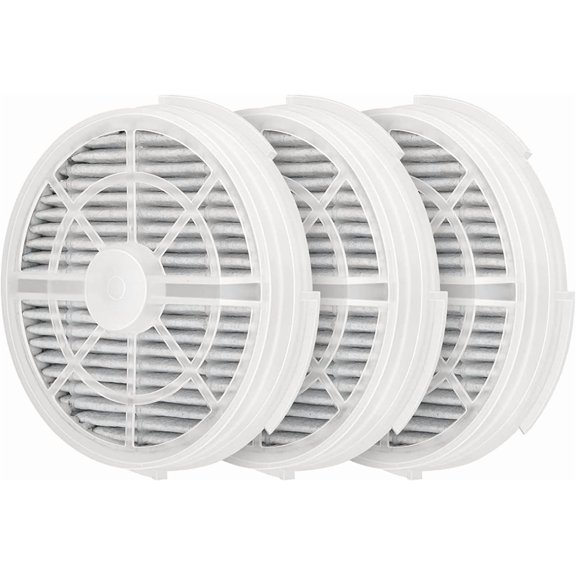 2103 filter element replacement compatible with900 and other air purifiers, 4-inch 3-in-1 activated carbon and true filter (white, 3-pack)