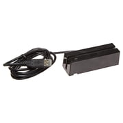 21040145 SureSwipe Dual Head Triple Track Magnetic Stripe Card Reader with 6 USB Interface Cable, 60 in/s Swipe Speed, 5V, Black