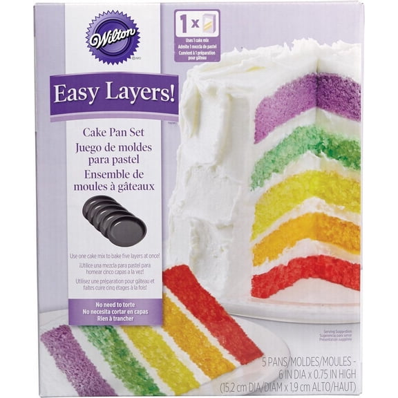 2105-0112, Wilton Easy Layers Cake Pan Set of 5