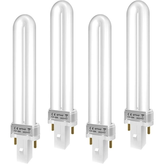 21050 9-Watt Replacement Bulb Compatible with Dynatrap DT3009 DT3019 DT3039 Indoor Insect Mosquito Trap, 4 Pack