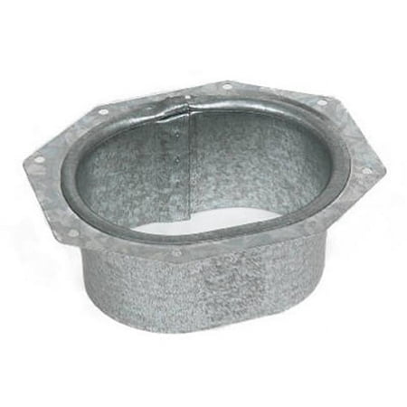 21051 2 x 3 in. Mill Finish Aluminum Gutter Outlet, C Style