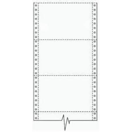 210857 Dot Matrix, Continuous, Pin Feed Post Cards, 6" x 4", 4M per Box$$Office