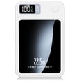 thumbnail image 1 of Power Bank,10000mAh Wireless Portable Charger with LED Power Display,22.5W Magnetic Power Bank Compatible with iPhone 8 and Above Series,White, 1 of 17
