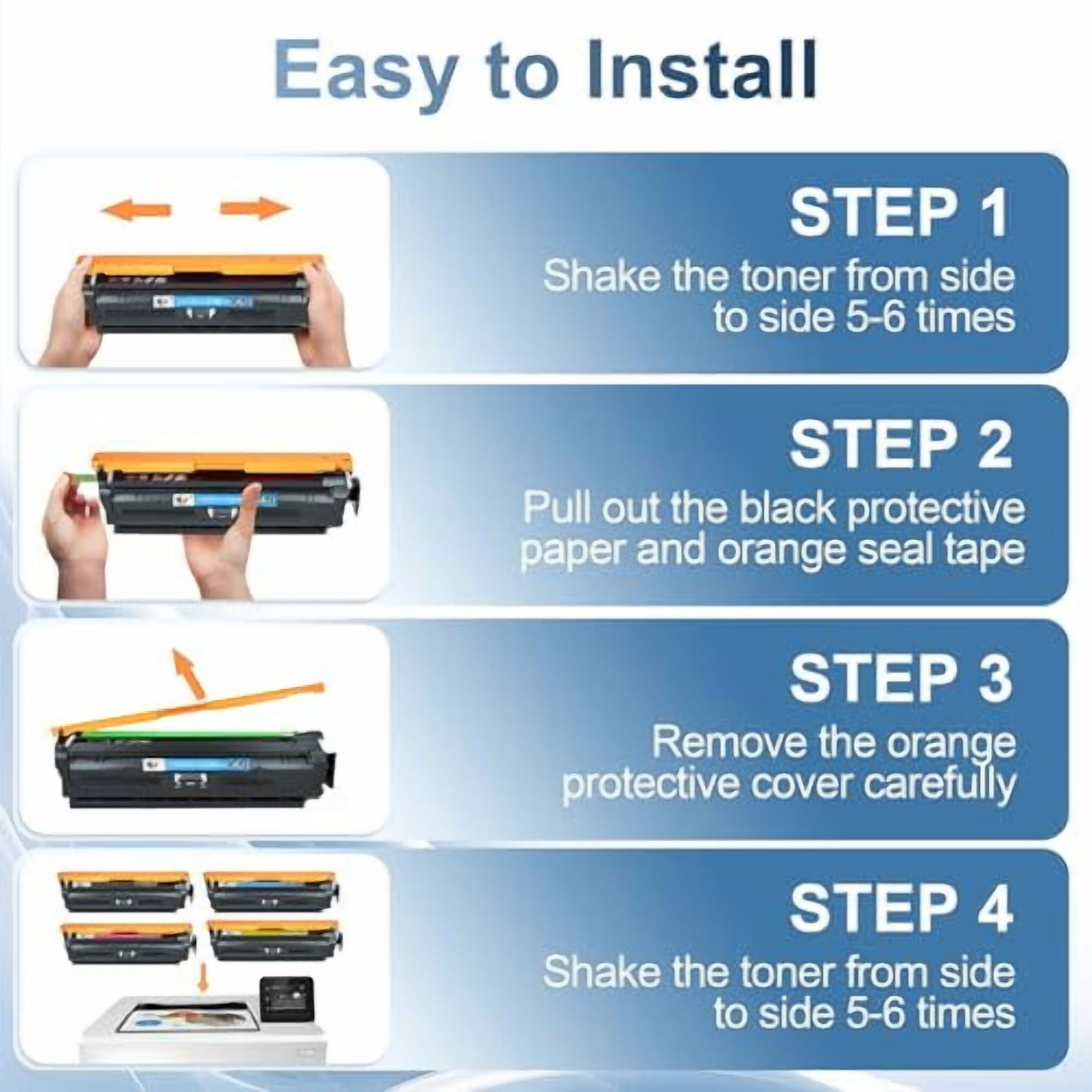 210X Toner Cartridges 4-Pack For HP Color LaserJet Pro MFP 4301fdw & Similar Models