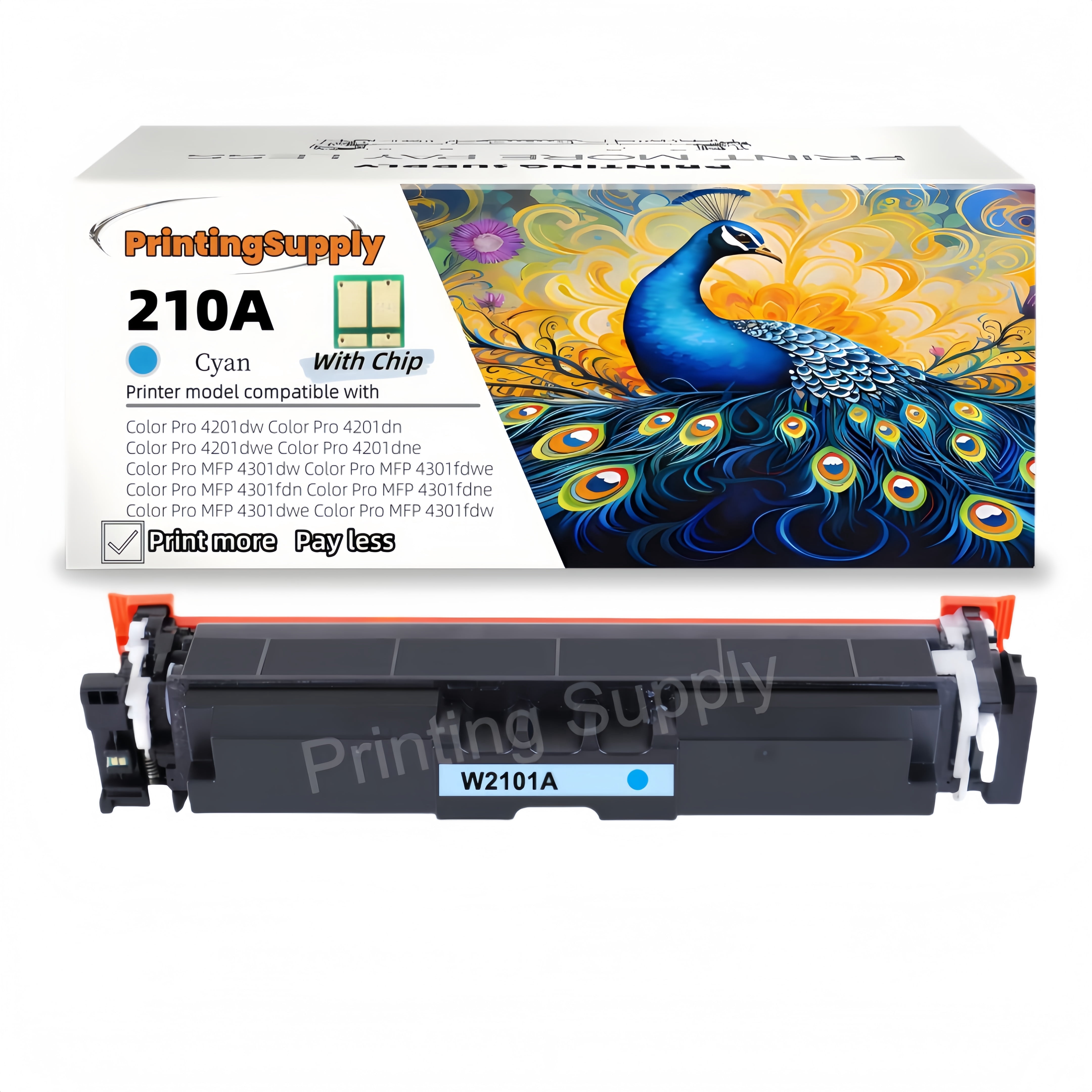 210A W2101A Toner Cartridges (with Chip) Compatible for Color laserjet ...