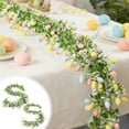 thumbnail image 1 of 210CM Easter Egg Decorations Rattan Green Plants Decorations Plants Wall Hangings, 1 of 7