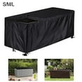 thumbnail image 1 of 210D Waterproof Garden Storage Box Cover for Outdoor Furniture Rectangle Black M:130*60*71Cm Smile Home, 1 of 8