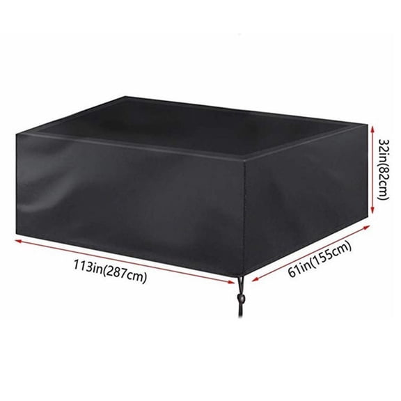 210D Waterproof Pool Table Cover 7/8/9FT UV Weather Resistant Full Protection Outdoor Billiard Table Cover with Buckle