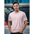 thumbnail image 1 of 210G 100%cotton Solid Color Men's T-shirt For Summer Outdoor, Casual Male Clothing, Gift For Men, 1 of 7