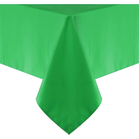 210GSM Rectangle Table Cloth - Heavy Duty Water Proof Microfiber Tablecloth, Decorative Fabric Table Cover for Outdoor and Indoor Use (Green, 52x 52Inch)