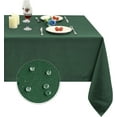 thumbnail image 1 of 210GSM Rectangle Table Cloth - Heavy Duty Water Resistance Microfiber Tablecloth, Decorative Fabric Table Cover for Outdoor and Indoor Use (Blackish Green, 60 x 120 Inch), 1 of 6