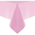 thumbnail image 1 of 210GSM Rectangle Table Cloth - Heavy Duty Water Resistance Microfiber Tablecloth, Decorative Fabric Table Cover for Outdoor and Indoor Use (Pink,60 x 60 Inch), 1 of 6