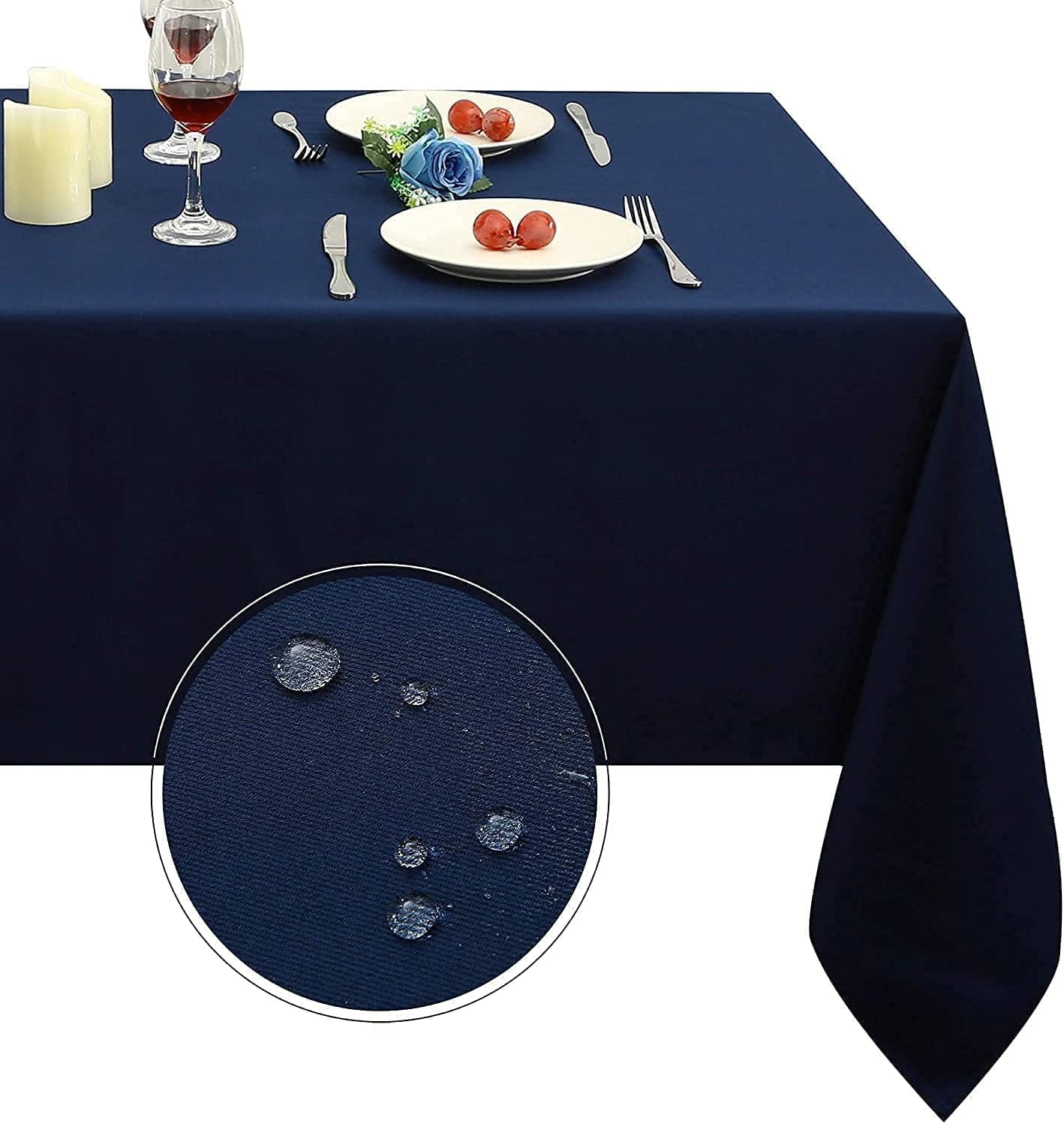 210GSM Rectangle Table Cloth - Heavy Duty Water Resistance Microfiber ...