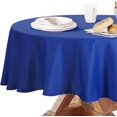 thumbnail image 1 of 210GSM Round Table cloth, Water Resistance Microfiber Tablecloth, Decorative Fabric Circular Table Cover for Outdoor and Indoor Use (Royal Blue, 60 Inch Diameter), 1 of 6