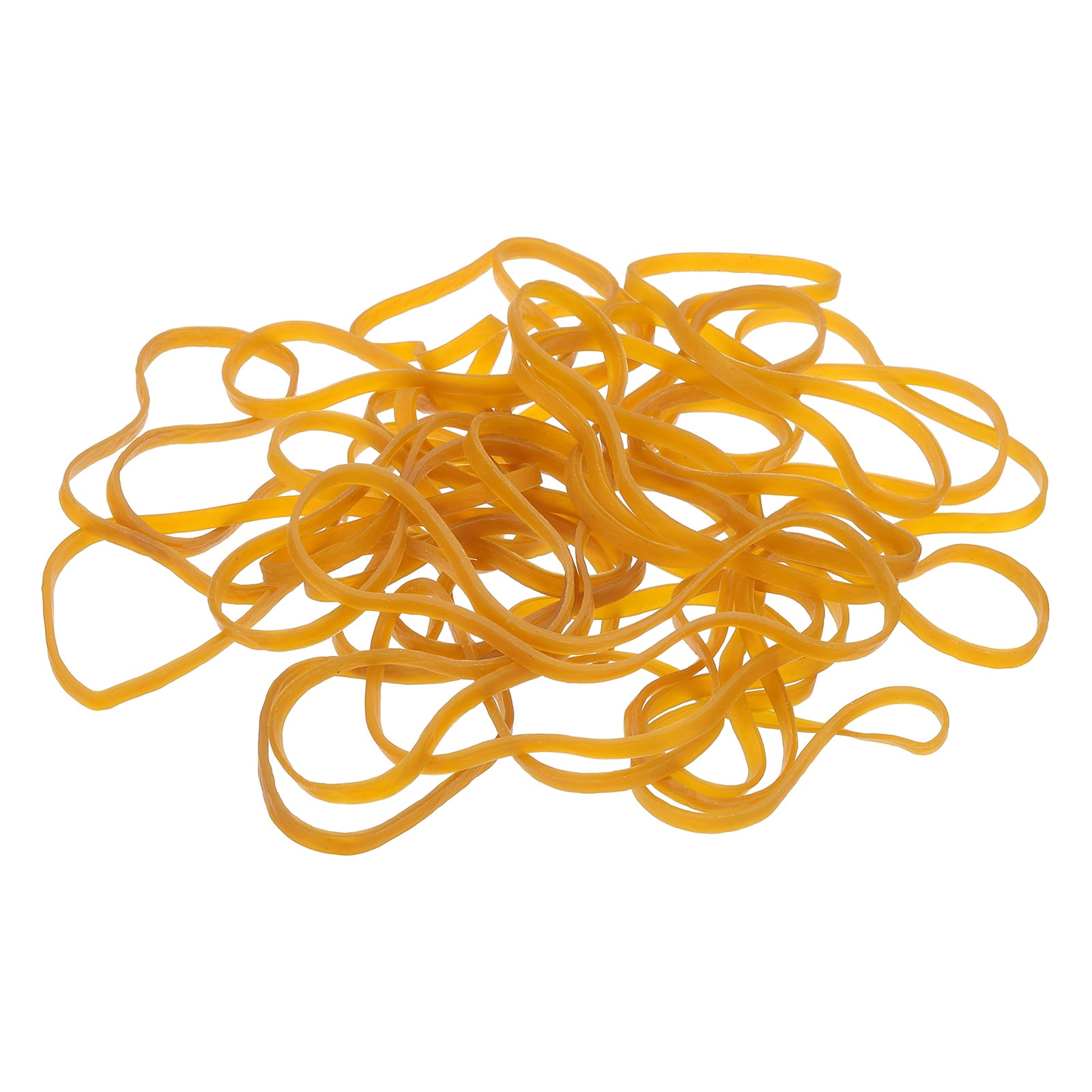 210Pack Rubber Bands, 6.3x0.16 Inch Elastic Bands for Office Supplies, Yellow