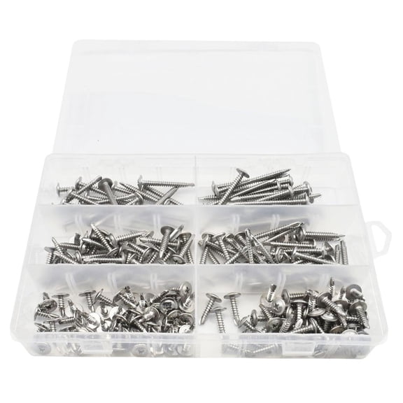 210Pcs Self Drilling Screw Assortment Kits Self Tapping Sheet Metal Screws