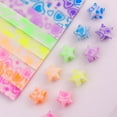 thumbnail image 1 of 210Sheets Luminous Origami Stars Paper 10 Colors Strips Lucky Star Folding Pa ■ν X8V1, 1 of 5