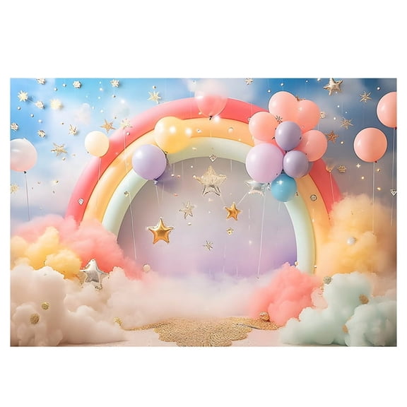 210X150cm European American Valentine's Day Backdrops Balloon Roses Pink Heart Banner Photography Backdrops, C