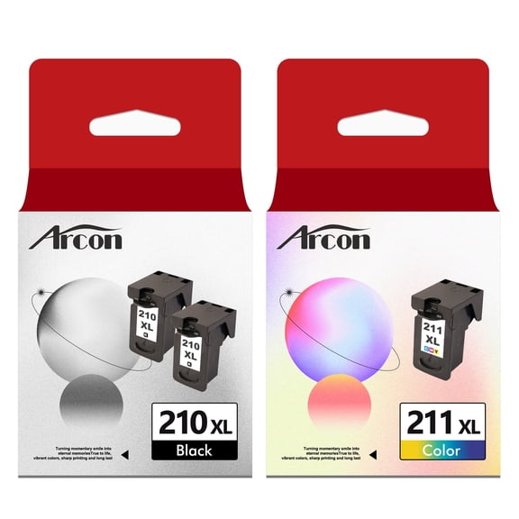 210XL 211XL Ink Cartridges Compatible for Canon PG-210XL/CL-211XL Combo Pack for PIXMA MX410 IP2700 IP2702 MP240 MP250 MP495 MX340 Printer (3 Pack, Black x 2, Tri-color)