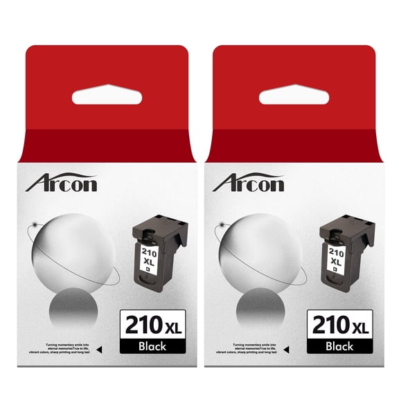 210XL Ink Cartridges Compatible for Canon PG-210XL for PIXMA MX410 IP2700 IP2702 MP240 MP250 MP495 MX340 Printer (2 Pack, Black x 2)