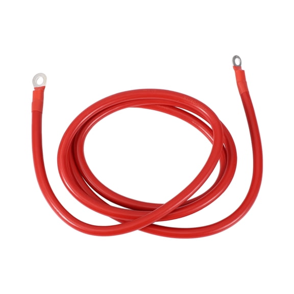 210cm 2AWG Battery Inverter Cable 3/8" 5/16" Battery Cable Tinned Copper Red OT Type 1 Pc
