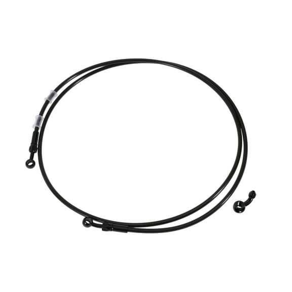 210cm Motorcycle Brake Clutch Oil Hose Line Nylon Stainless Steel Wire Braid PU Motorcycle Hydraulic Brake Line for Motorcycles Dirt Bikes ATV Black