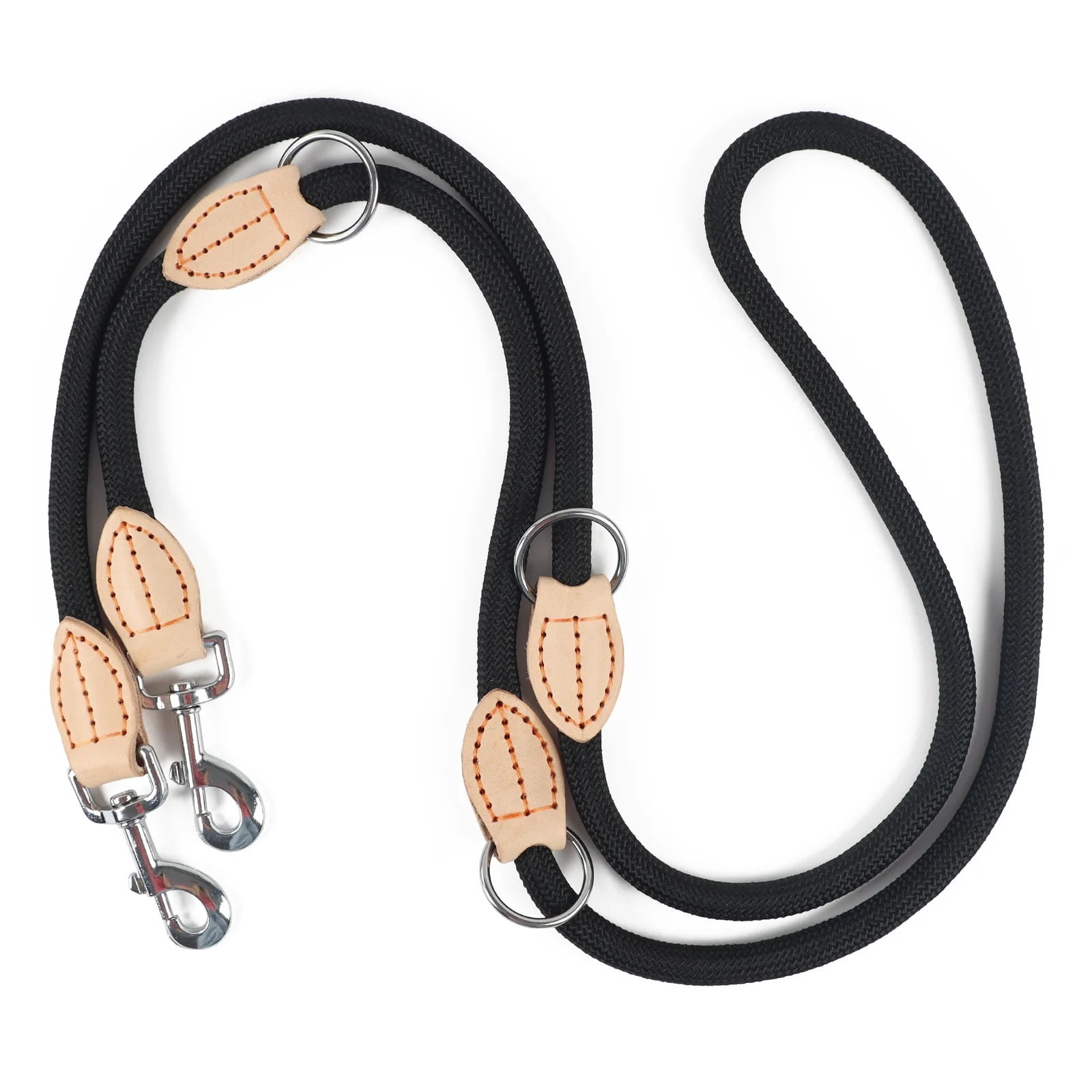 210cm Multipurpose Medium Size Dog Double Leash Leashes Adjustable And Nylon Hands Free Small Dog Leash For 2 Dogs