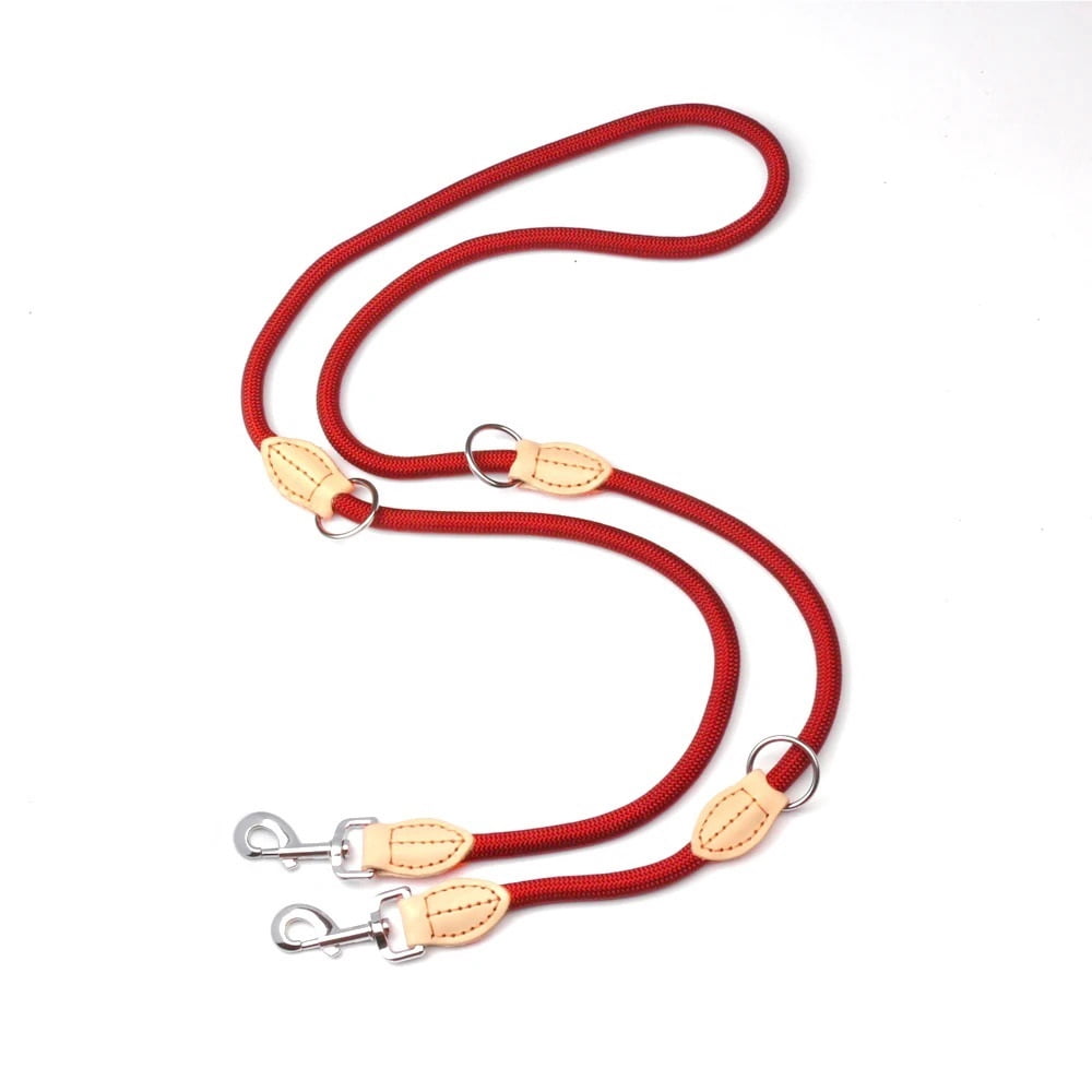 210cm Multipurpose Medium Size Dog Double Leash Leashes Adjustable And Nylon Hands Free Small Dog Leash For 2 Dogs